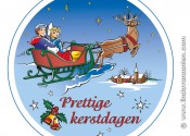 Design & Illustratrons for cheese sticker in a Christmas theme